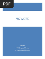 1. AIT - MS Word