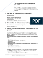 Informationsblatt DSGVO