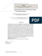 Identifying The Financial Status Risk Factors For Single Mothers During The COVID-19 Pandemic