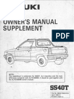 Workshop ss40t Owners Supplement PDF