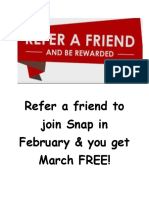 Refer A Friend To Join Snap in February