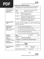 Project Confirmation Form