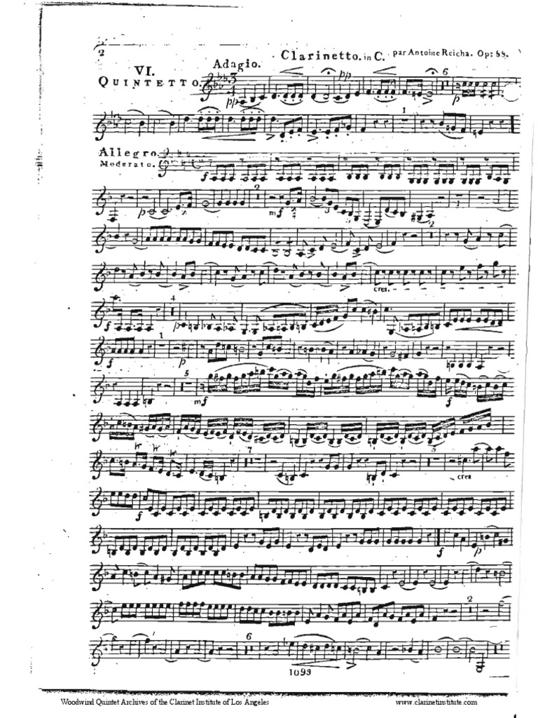 Institute) Reicha, Anton Quintet, Op. 88, No 6 PDF