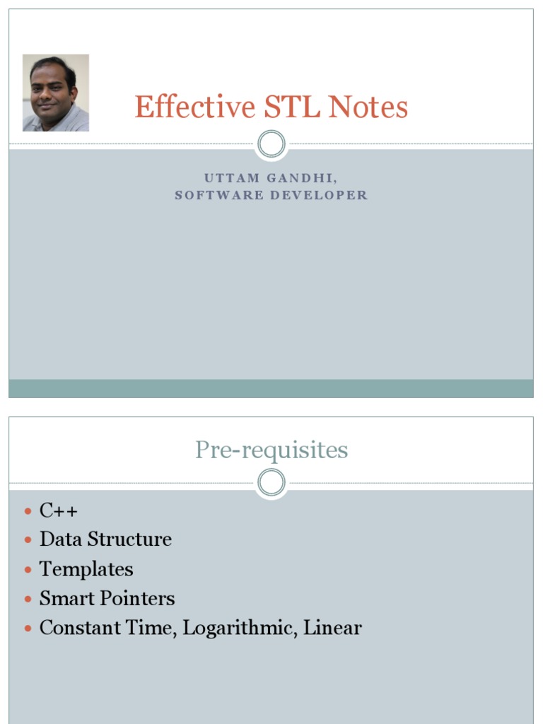 Effective STL Overview and Best Practices | PDF | Computing | Computer ...