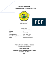 Laporan Praktikum Uji Metalografi Eddok PDF