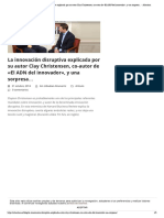 La Innovación Disruptiva Explicada Por Su Autor Clay Christensen, Co-Autor de - El ADN Del Innovador - , y Una Sorpresa... - Abantian PDF