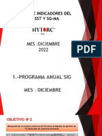 01 Analisis de Indicadores de SST - Diciembre 2022