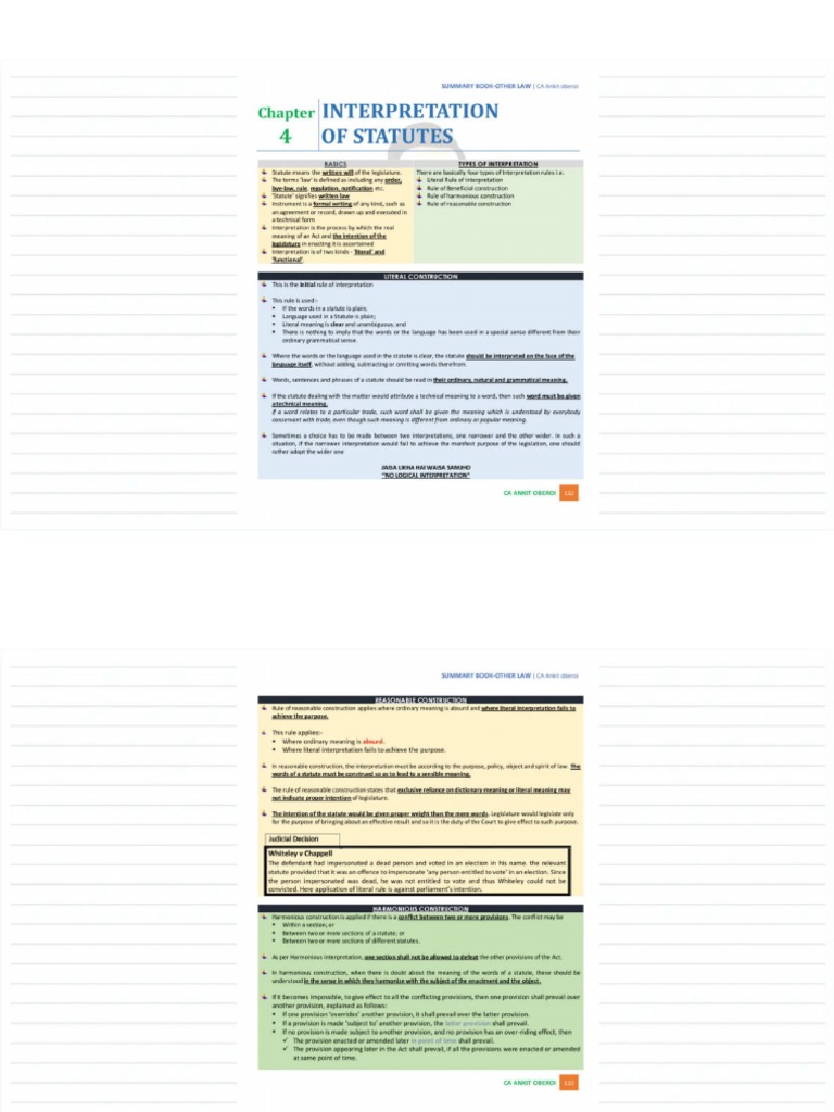 Interpretation of statutes pdf