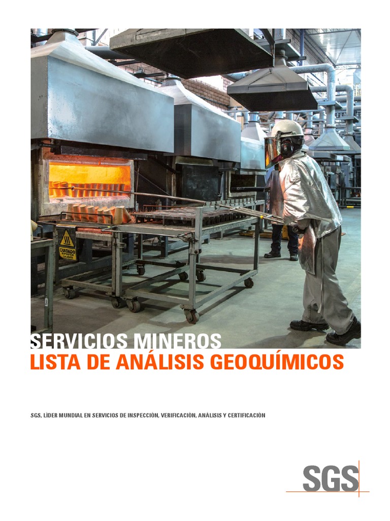 Brochure Geoquimica - SGS - PERU | PDF | Ácido | Sustancias químicas