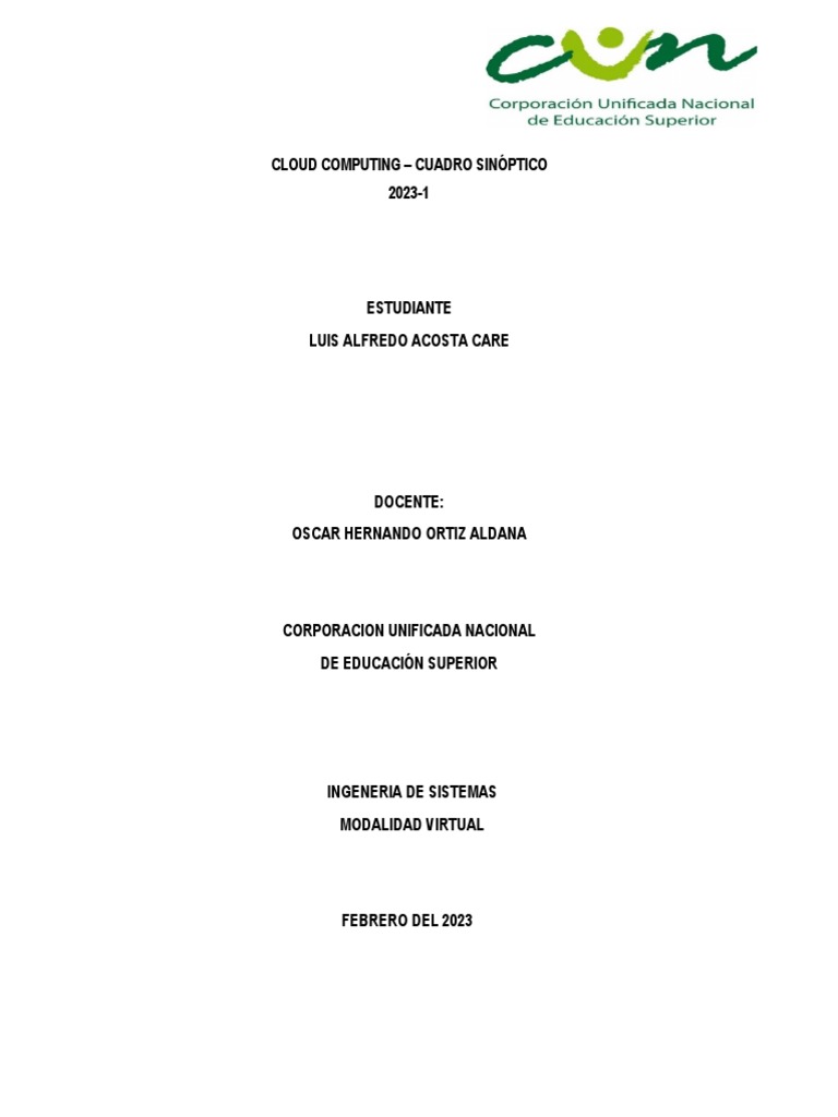 Guía sobre Cloud Computing 2023 | PDF | Computación en la nube ...