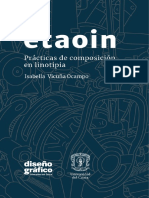 Etaoin. Prácticas de Composición en Linotipia