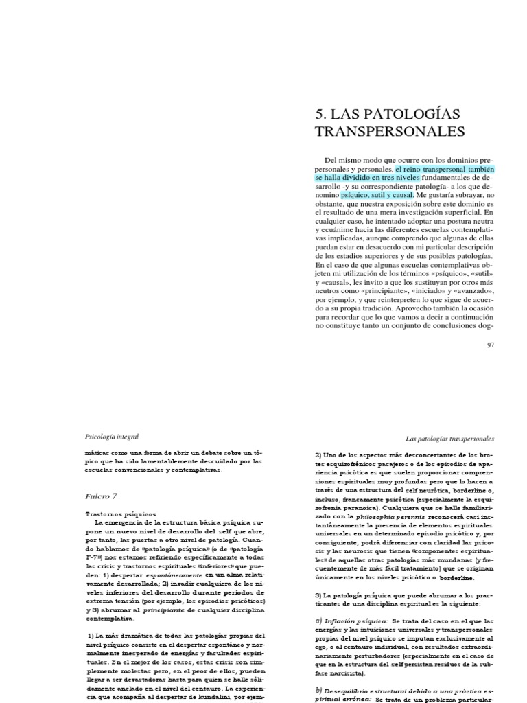 'Psicología Integral (Transformations of Consciousness) ' Por Ken ...