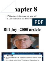 Why the future may not need us - Bill Joy 2000