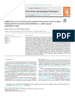 Single Step Recovery of Pectin and Essential Oil From - 2021 - Innovative Food