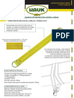 Hauk - Conector de Anclaje E210 1.0 MTS X 2 Anillas