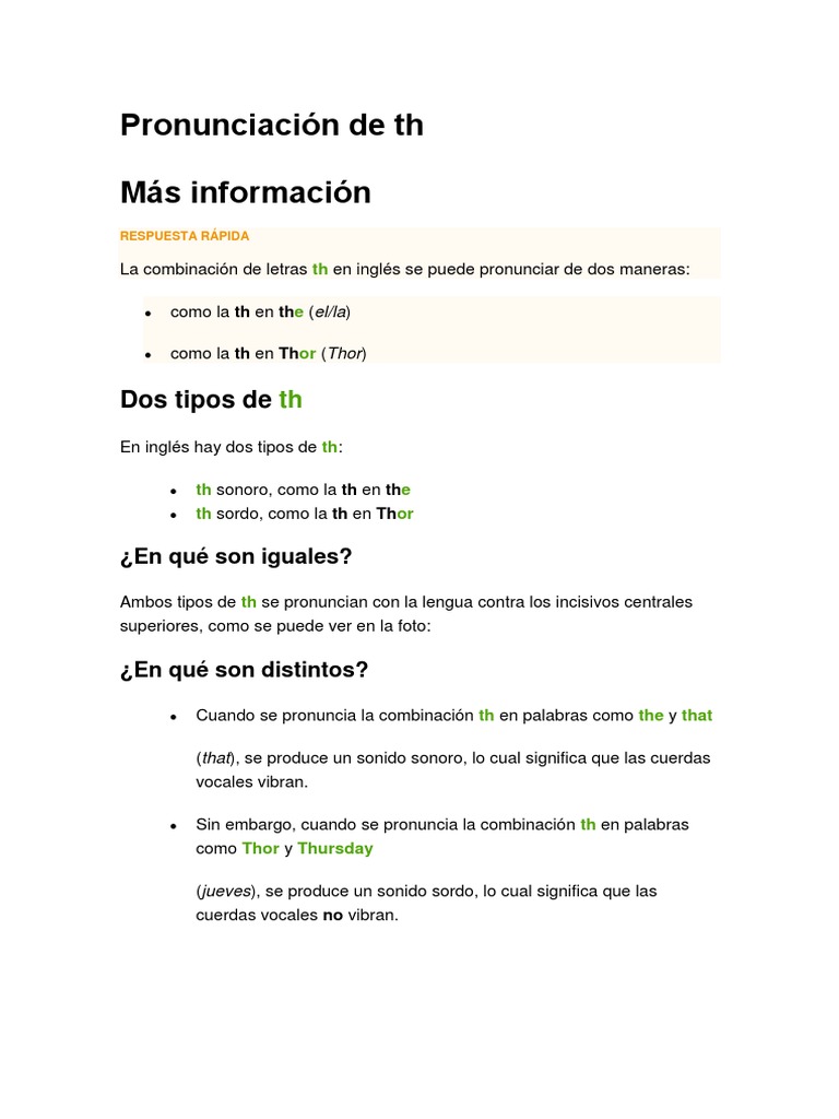 Pronunciación y significado de 