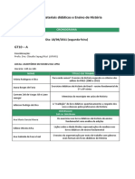 materiais didáticos e o ensino de história