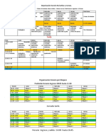 Organización Horario No Lectivo y Recreos