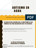 Llave al Reino de Dios: Los beneficios del bautismo en agua