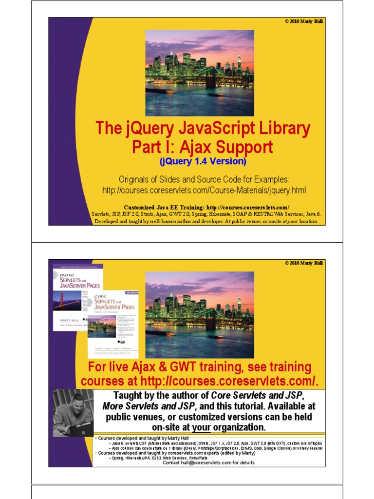 Jquery 1 Ajax | PDF | Ajax (Programming) | Json