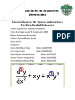 Expocision Clasificasion de Ecuasiones Diferenciales