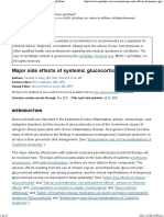 Major Side Effects of Systemic Glucocorticoids