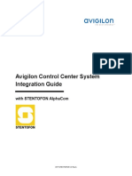 Avigilon Integration Guide Stentofon Alpha Com XE