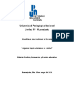 Algunas Implicaciones de La Calidad