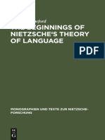 Claudia Crawford - Beginnings of Nietzsche's Theory of Language (1988)