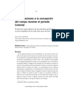 Aproximaciones A La Nocion de Cuerpo en La Colonia PDF