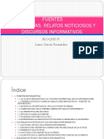 Bloque 4 - Laura García Fernández - Fuentes Informativas, Relatos Noticiosos y Discursos Informativos