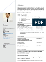 CV Sample Data Science