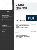 Zara CV Resume