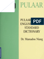 (Hippocrene Standard Dictionary) Mamadou Niang - Pulaar-English - English-Pulaar-Hippocrene Books (1997)