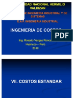 VII Costos Estandar