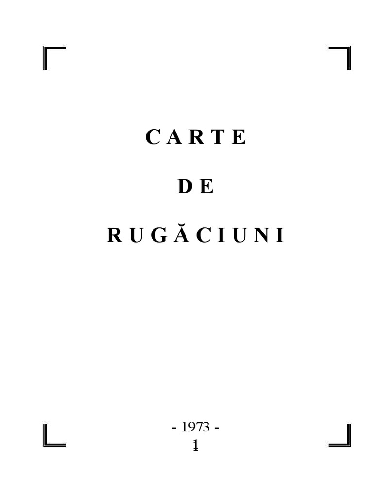 Carte de Rugaciuni 1 | PDF