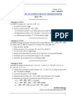 Devoir N°3 1er Semestre 2ndS 2020 2021 PDF