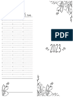 A4 para Coser (Cuadernillos de 5 Hojas) - Interior Agenda Sav Vertical Con Horarios 2023 - 002 SF PDF