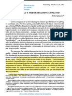Anibal Quijano. Colonialidad, Modernidadracionalidad PDF