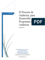 El Proceso de Auditoría, para Desarrollar Programas de Auditoría (Noviembre 2022) (Auditoría 1)