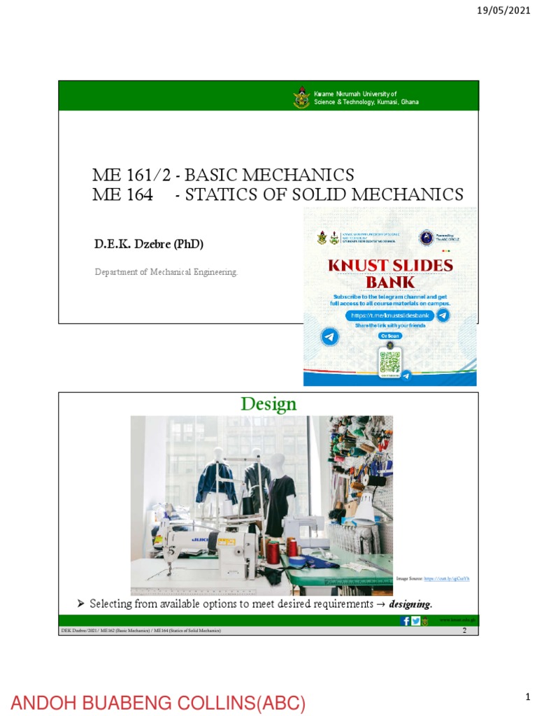 Basic Mechanics and Statics Overview | PDF | Force | Mechanics