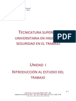 U1 ERGONOMIA Introducción Al Estudio Del Trabajo PDF