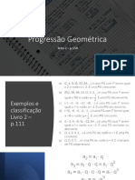 Progressão Geométrica