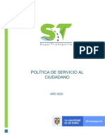 GRC PO 001 Politica de Servicio Al Ciudadano