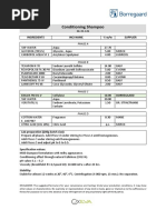 Formulation For Conditioning Shampoo With Exilva - Borregaard PDF