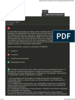 Avaliação I - Individual - Segurança em Tecnologia Da Informação PDF