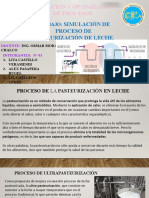 Simulación de proceso de pasteurización de leche