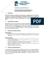 Memorandum de Planeacion de Auditoria