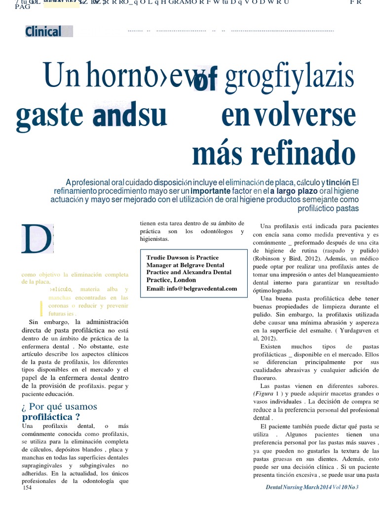 An Overview of Prophylaxis Paste and Its Use in Dentistry PDF