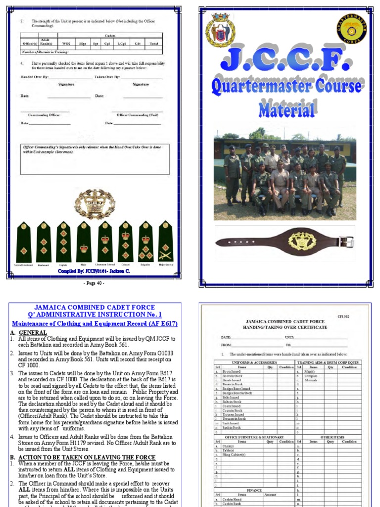 QM Manual PDF | PDF | Quartermaster | Foods